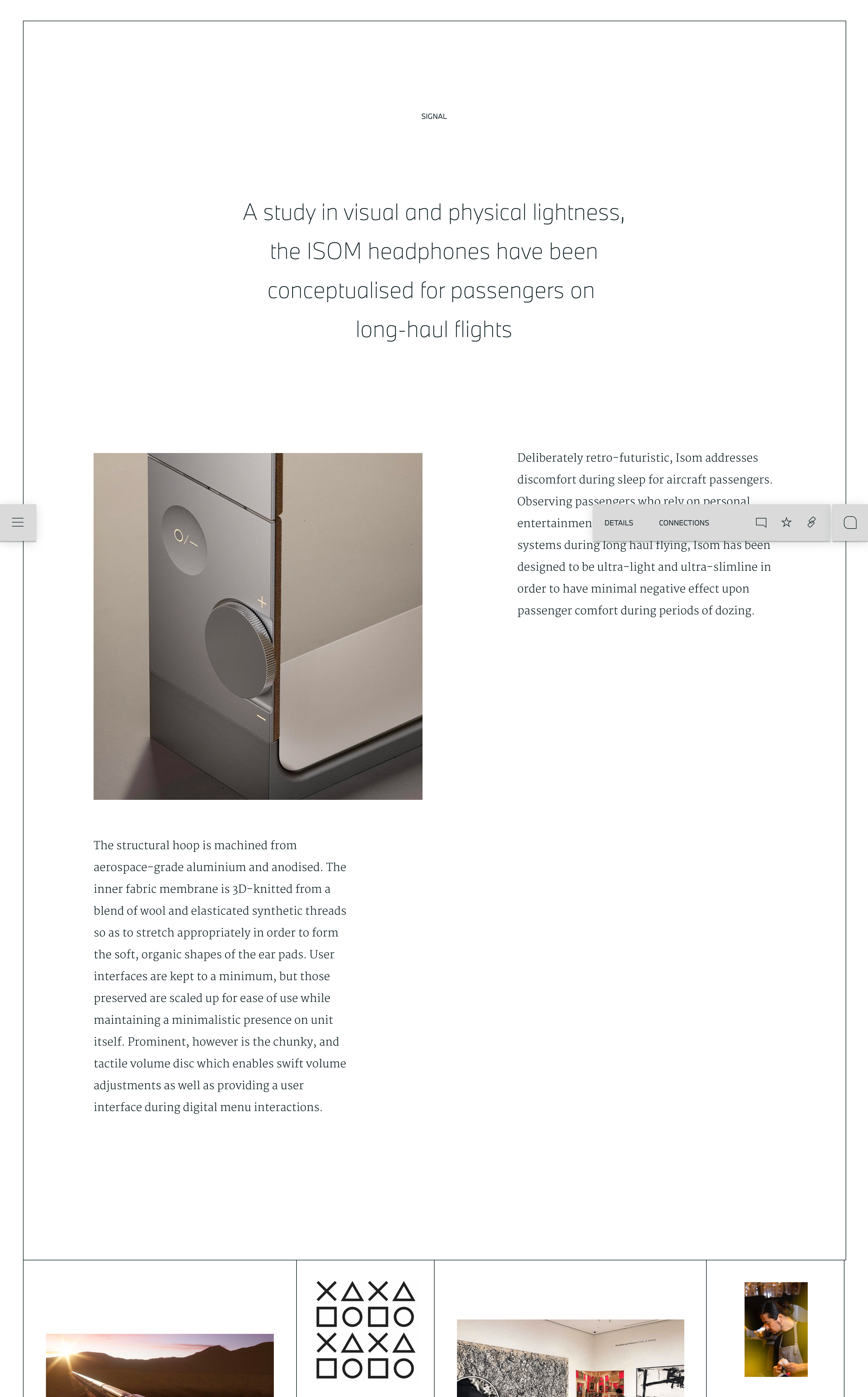 Detail of how audiences, regions and signals interrelate in the IA